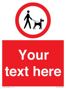 Custom Road regulatory dogs on leads